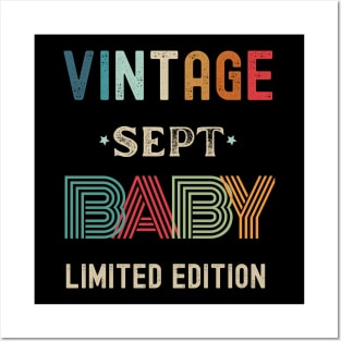 Vintage Limited Edition September Birthday Gift Posters and Art